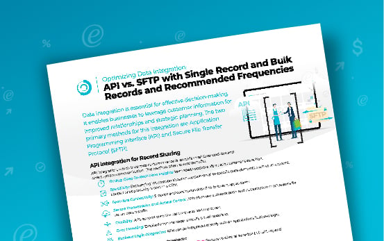 API vs. SFTP with Single Record and Bulk Records and Recommended Frequencies