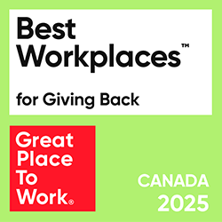 Best Workplaces for Giving Back: Canada 2025 logo