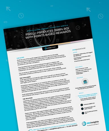 Case Study_Automotive: Pirelli Points-Based Reward Incentive