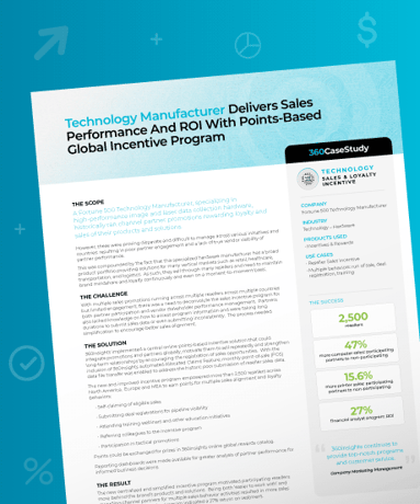 Case Study - Delivering outstanding ROI and global sales performance with 360insights’ channel success platform