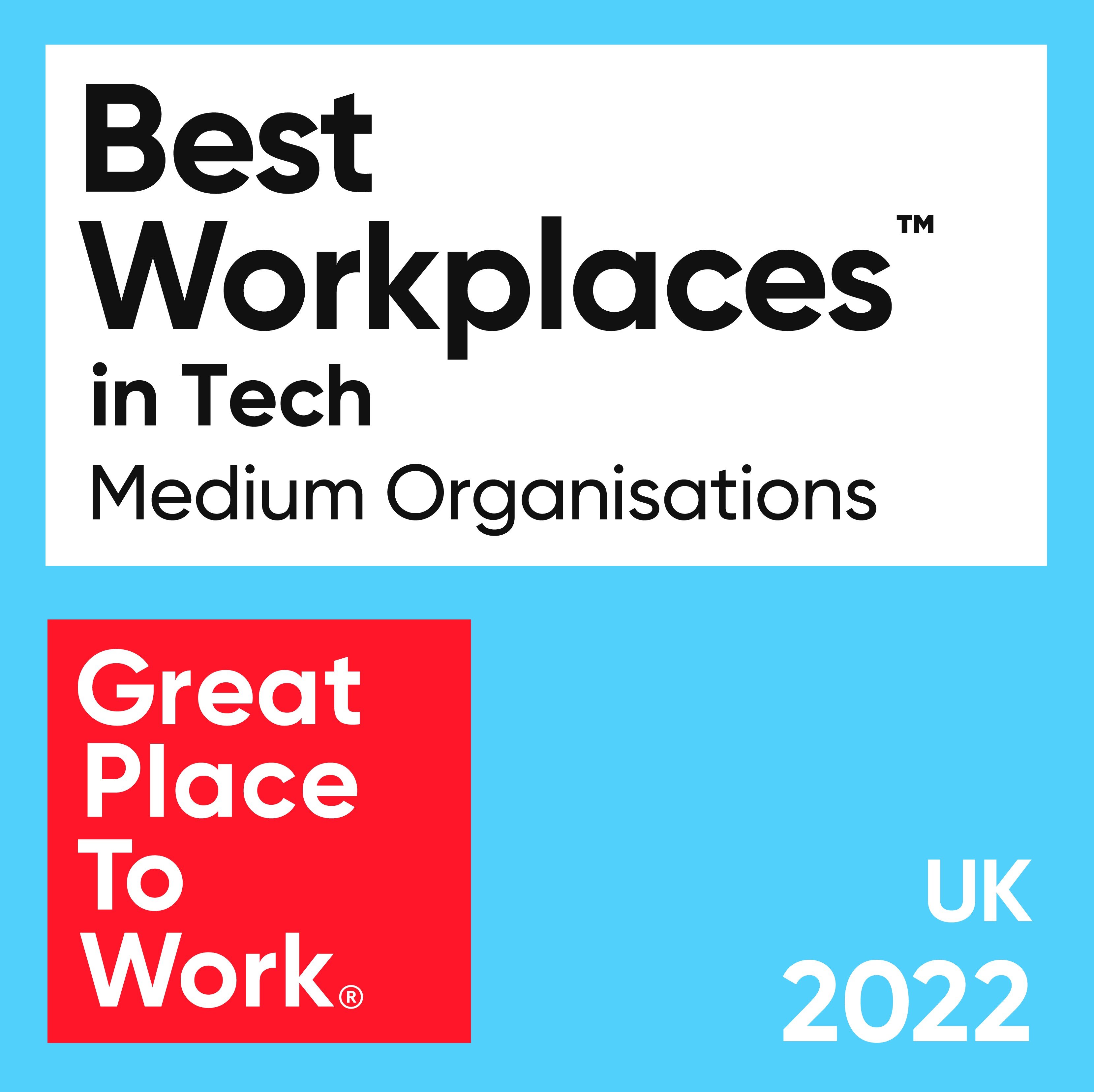 Best Workplaces for Technology: UK 2022