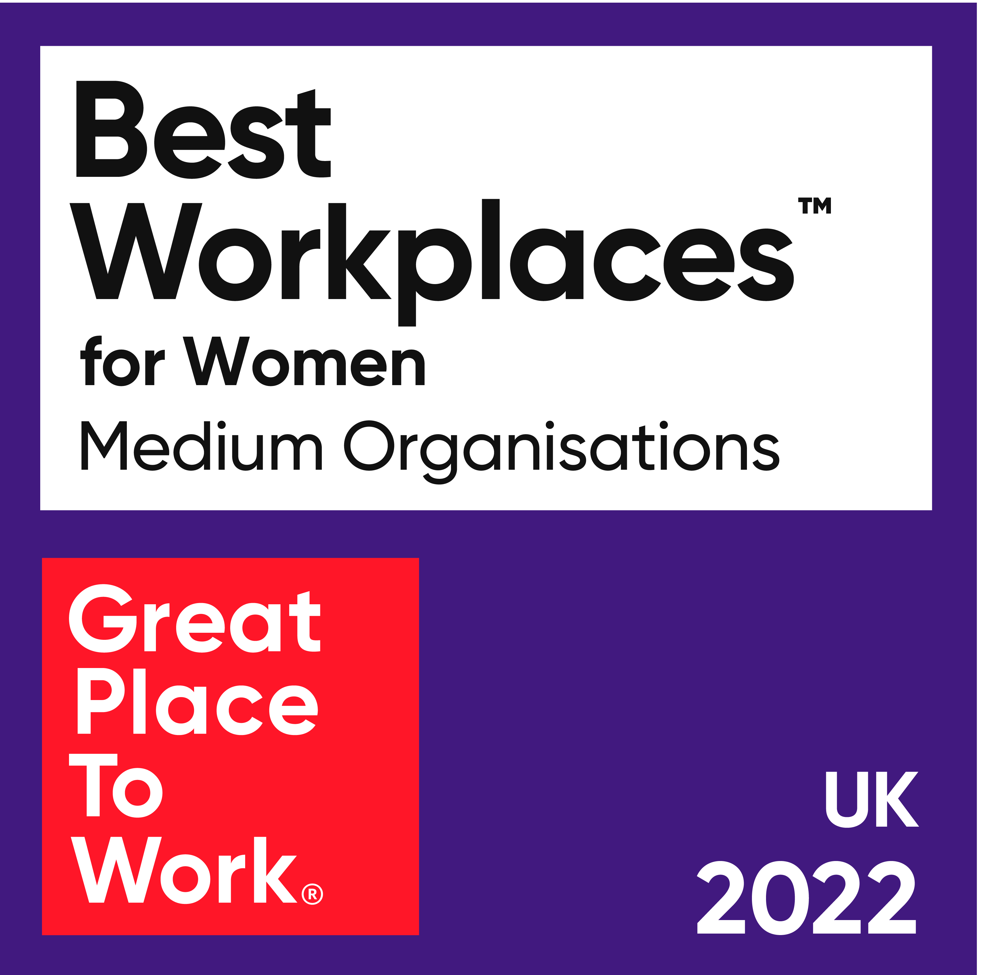 Best workplaces for women 2022 logo